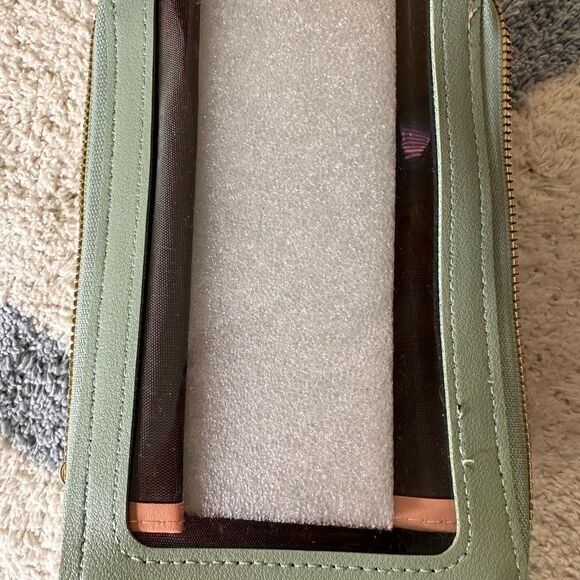 Synthetic Leather Shoulder Bag, Telephone Wallet Cross Bag(Green) - Picture 14 of 14